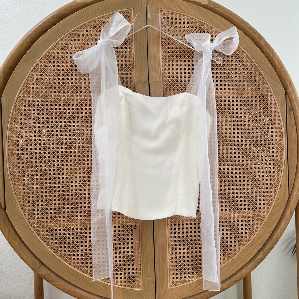 Reformation Zoey Tie Top